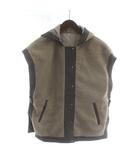  レスピーギ RESPIGHI la nature ボアベスト ジレ フェイクレザー フード 38 ベージュ 64-TOL1110 /XZ ■GY58