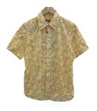 カジュアルシャツ 3 オレンジ 花柄 半袖 /YS2 ■GY58