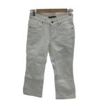 ラルフローレン RALPH LAUREN デニムパンツ ジーンズ クロップドパンツ 七分丈 7 白 ホワイト 無地 /YS13 ■GY58
