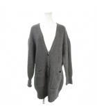 イエナ IENA カーディガン ウール グレー 無地 Vネック 長袖 /MN4 ■GY58
