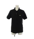 ラコステ LACOSTE ポロシャツ XXS 黒 ブラック 半袖 ポロカラー ロゴ刺繍 /LP ■GY60