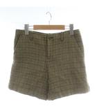 ラルフローレン RALPH LAUREN ショートパンツ ハーフパンツ ウール チェック柄 ロールアップ ジップフライ 11 ベージュ /XZ ■GY60