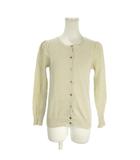 イエナ IENA カーディガン ニット ベージュ 無地 ラウンドネック 長袖 /AH6 ■GY60