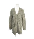 イエナ IENA ニットカーディガン モヘヤ混 グレー Vネック 長袖 ボタンフロント /AH17 ■GY60