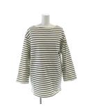 アーバンリサーチ ドアーズ URBAN RESEARCH DOORS バスクシャツ カットソー 長袖 ボートネック ボーダー 38 白 ホワイト 黒 ブラック /KW ■GY60