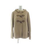 エフデ ef-de ダッフルコート ウール 13 ベージュ フード付き トグルボタン 長袖 /PP ■GY60