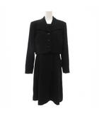 ピエールカルダン Pierre Cardin フォーマル アンサンブル 半袖ワンピース ジャケット 9 総裏地 黒 ブラック /GV ■GY60