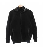 カルバンクラインゴルフ Calvin Klein golf ジャケット ブルゾン L シップアップ ウール フード 黒 ブラック /AE ■GY60