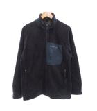 モンベル Montbell フリースジャケット L ジップアップ ロゴ 刺繍 紺 ダークネイビー /AE ■GY60