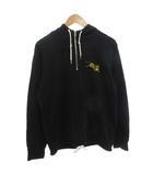 ケンゾー KENZO パーカー ハーフジップ プルオーバー L 黒 ブラック タイガー刺繍 /FF ■GY60