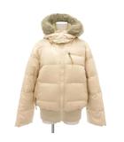 美品 ダウンジャケット フーディ M アイボリー /NL ■GY59