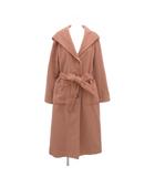 リリーブラウン Lily Brown コート F フード ロング丈 ピンク /NU ■GY59