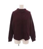 アーバンリサーチ ドアーズ URBAN RESEARCH DOORS タグ付き ハミルトンウール畦ボトルネックニット セーター 長袖 F ワインレッド /NL ■GY59