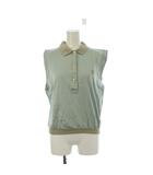 ヴァレンティノ ガラヴァーニ VALENTINO GARAVANI カットソー ノースリーブ ポロシャツ ボーダー M 青 ブルー 緑 グリーン /LP ■GY58