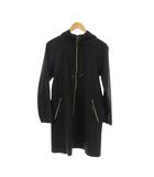  コムサウォークCOMME CA WALK ミニマルマウンテンコート レインコート  黒 ブラック ■GY58