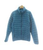 ダウンジャケット ジップアップ ハイネック XS 水色 ライトブルー /PP ■GY59