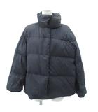 ダウンジャケット M 黒 ブラック スタンドカラー /HO22 ■GY58