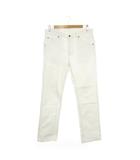 リー LEE デニムパンツ ジーンズ 32 白 ホワイト 無地 長ズボン ストレッチ /AH14 ■GY58