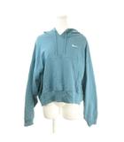ナイキ NIKE パーカー L 青 ブルー フード付き 長袖 クロップド丈 /MN33 ■GY58