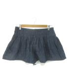 ジルスチュアート JILL STUART キュロット ショートパンツ 4 紺 ネイビー フレア プリーツ /AO32 ■GY58
