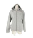 ナイキ NIKE パーカー L グレー 長袖 ロゴ刺繍 フード付き ジップアップ /CK27 ■GY58