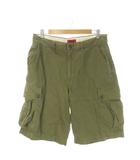 ショット SCHOTT カーゴショーツ XL 緑 カーキ カーゴポケット 無地 ショート丈 /CK18 ■GY58