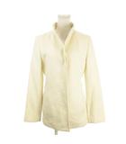 エフデ ef-de コート 9 ベージュ アイボリー 無地 スタンドカラー 長袖 /MN34 ■GY58