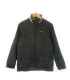 ナイキ NIKE 中わたジャケット 上着 M 黒 ブラック ベージュ 無地 スタンドカラー 長袖 /CK12 ■GY58