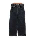 サムシング something 美品 ワイドジーンズ デニムパンツ S 青 ブルー  ハイウエスト ワイドストレート SUN58 /HW ■GY58