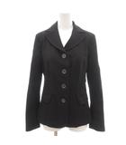 イブルース i Blues ジャケット 40 黒 ブラック テーラードカラー 長袖 4つボタン /SJ ■GY58