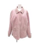 フェイクムートンコート ジャケット 裏ボア スヌーピー 2 ピンク ボア襟 /NL ■GY58