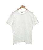 チャンピオン CHAMPION Tシャツ M 白 ホワイト ラウンドネック 半袖 ロゴワッペン /NU ■GY60