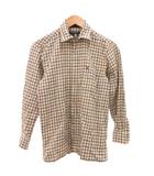 ライル&スコット LYLE&SCOTT ネルシャツ 長袖 チェック S ベージュ /JS ■GY60