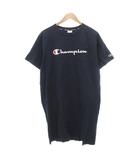 チャンピオン CHAMPION チュニック ワンピース カットソー 半袖 ロゴ F 紺 ネイビー ■GY60 /TZ