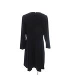 美品 ワンピース 3 紺 ネイビー ロング丈 長袖 バックジッパー 5116564-00 /HW ■GY60