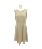 美品 ワンピース 2 ベージュ ロング丈 ラウンドネック ノースリーブ 5198610-12 /HW ■GY60