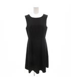 美品 ワンピース 2 黒 ブラック ロング丈 ラウンドネック ノースリーブ 4101-65007 /HW ■GY60