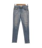 サムシング something Neojean エドウイン 美品 スリムジーンズ デニムパンツ 23 ライトブルー /UO ■GY60