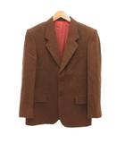 テーラードジャケット ウール 総裏地 46 茶 ブラウン /JS ■GY58