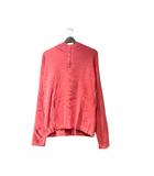 ポールスミス PAUL SMITH タートルネックニット セーター ハーフジップ XL ピンク ■GY58