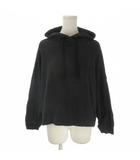 トゥービーバイアニエスベー To b. by agnes b. プルパーカー 38 黒 ブラック フード付き 長袖 無地 /AO27 ■GY61