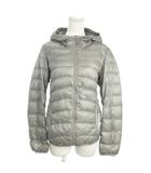 ダウンジャケット 上着 M グレー フード付き 長袖 無地 /AO15 ■GY61