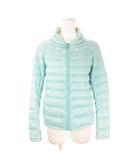 ダウンジャケット M 緑 グリーン 無地 スタンドカラー 長袖 /AO18 ■GY61