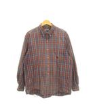 チャップス CHAPS Chaps Ralph Lauren ヴィンテージ シャツ L 茶 レッドブラウン 紫 パープル チェック柄 長袖 ボタンダウンカラー /AH10 ■GY61