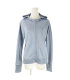 プーマ PUMA ジャケット ジャージ M ブルーグレー フード付き ロゴ スポーツ /AO14 ■GY61