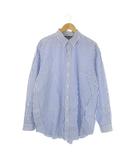ラルフローレン RALPH LAUREN シャツ 2XB BIG CLASSIC FIT 青 ブルー ストライプ柄 ボタンダウンカラー 長袖 /CK22 ■GY61