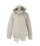 ダウンジャケット M ライトグレー フード付き 長袖 無地 /CK28 ■GY61