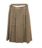 プリーツスカート ロング丈 69-94 ベージュ /SM27 ■GY61