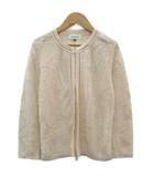 カーディガン ミドル丈 M ライトピンク 花柄 /SM19 ■GY61