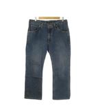 リー LEE デニム ジーンズ 36 青 ブルー インディゴ 無地 フルレングス ストレートレッグ E522-02403 /AO8 ■GY61